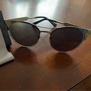 Gucci Cat-Eye Sunglasses Acetate Polarized Mirrored Lenses Women's.